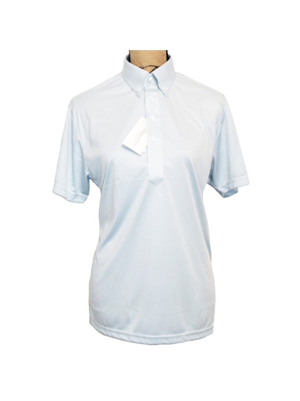Collars & Co Light Blue 4-Way Stretch Polo Small NWT